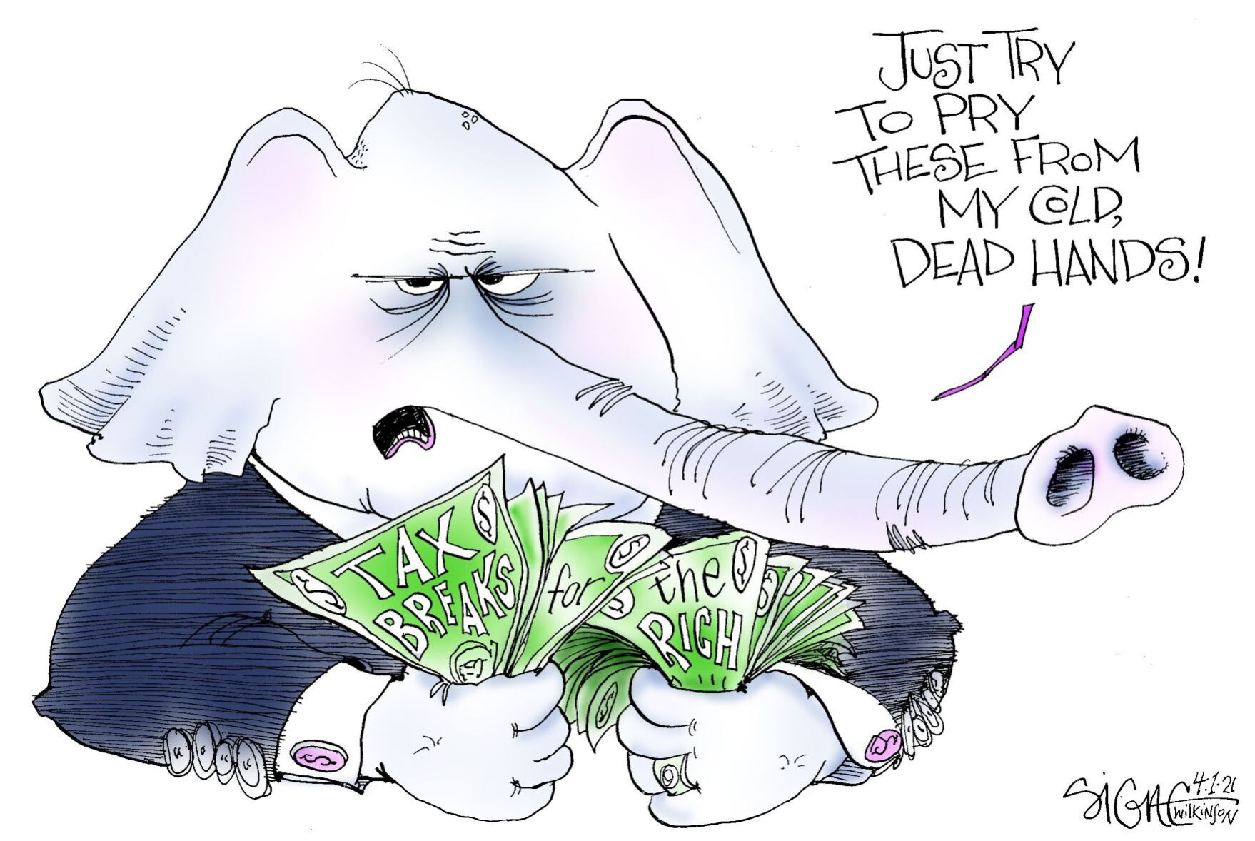 Signe Wilkinson cartoon